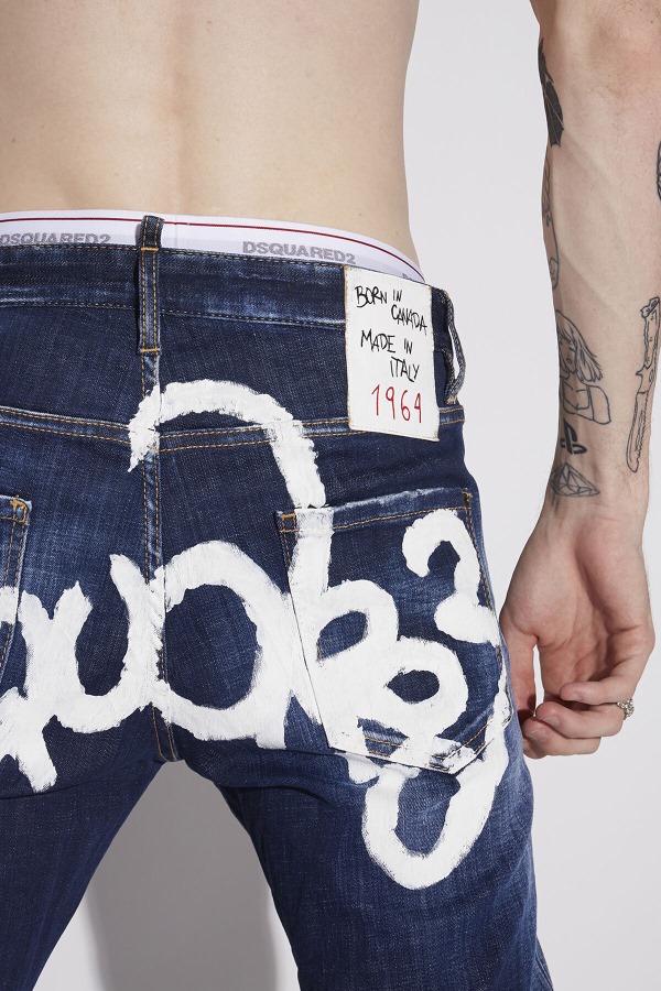 L.A. Customized Cool Guy Cropped Jeans D2
