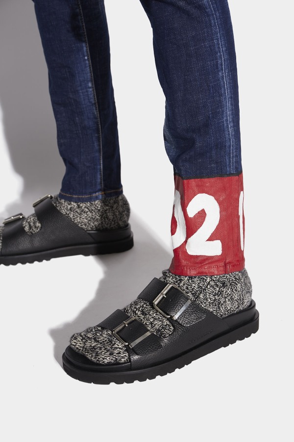 L.A. Customized Cool Guy Cropped Jeans D2
