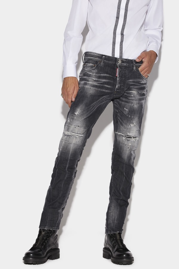 Black Squat Cool Guy Denim Jeans