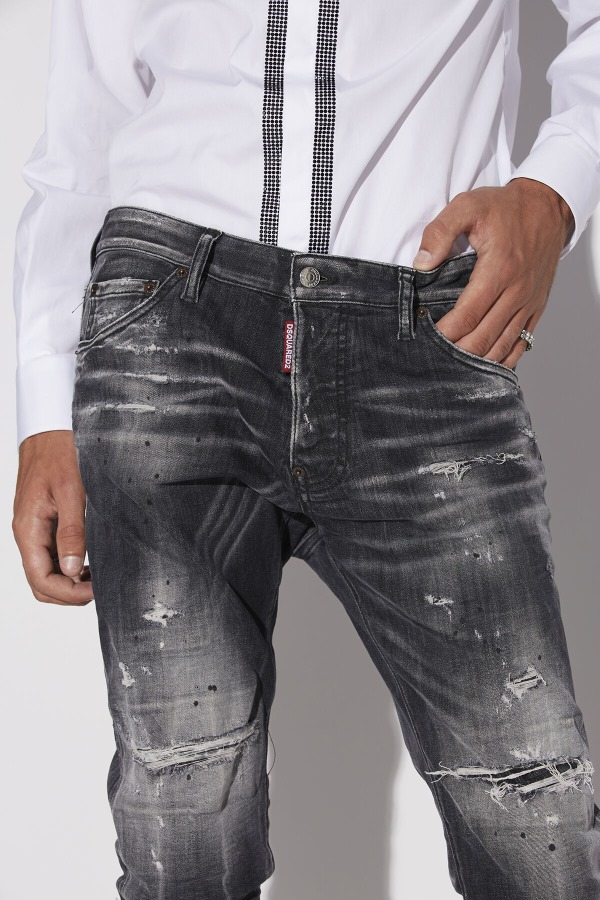 Black Squat Cool Guy Denim Jeans
