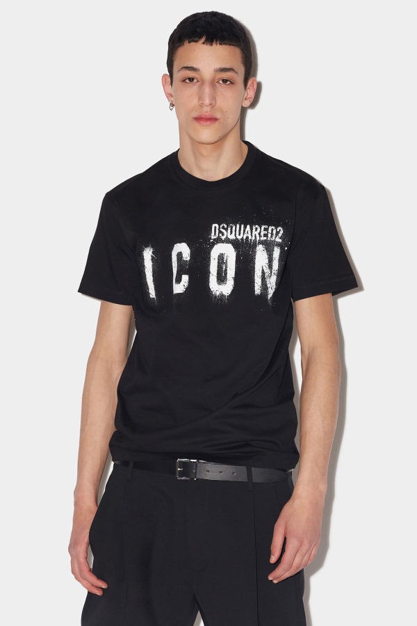 WHITE Icon Spray Cool T-Shirt D2