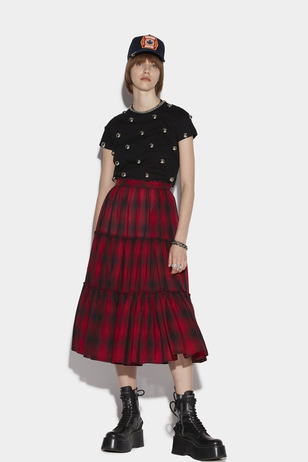 Tiered Longuette Skirt