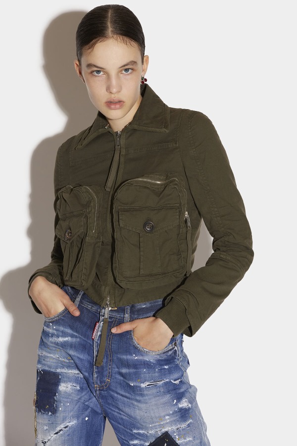 Maxi Pocket Zip Jacket D2 GREEN