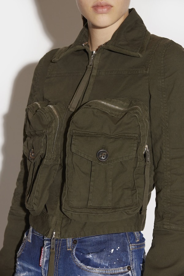 Maxi Pocket Zip Jacket D2 GREEN