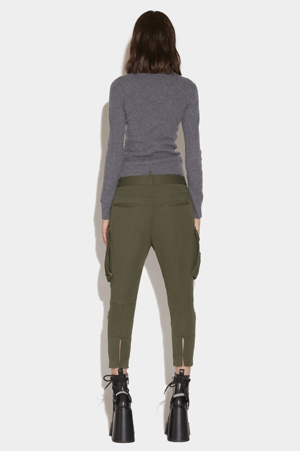Skinny Cargo Pants GREEN