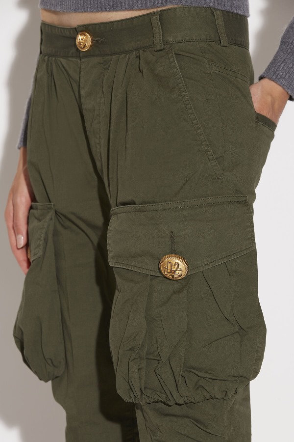 Skinny Cargo Pants GREEN