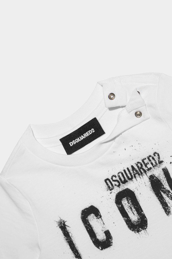 D2Kids Icon Spray T-Shirt WHITE