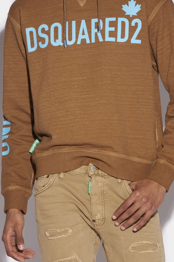 One Life Organic Cotton Hooded Sweatshirt D2 BROWN