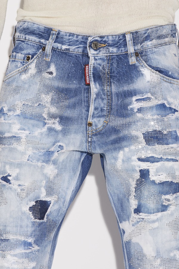 Light Camo Glitter Wash Cool Guy Jeans
