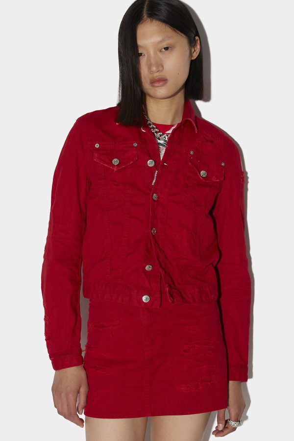 D2 Tiger Boyfriend Jacket