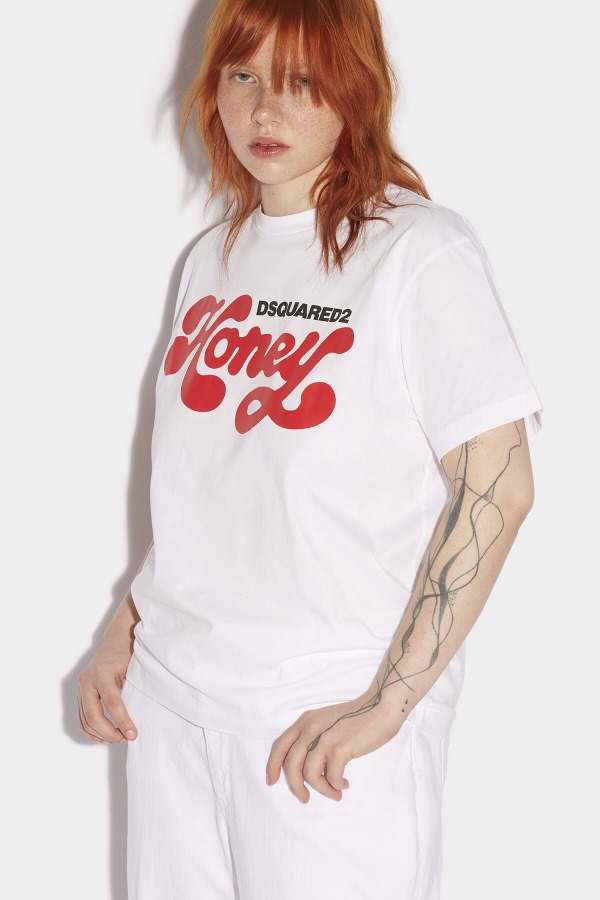 Honey T-Shirt WHITE/BLACK
