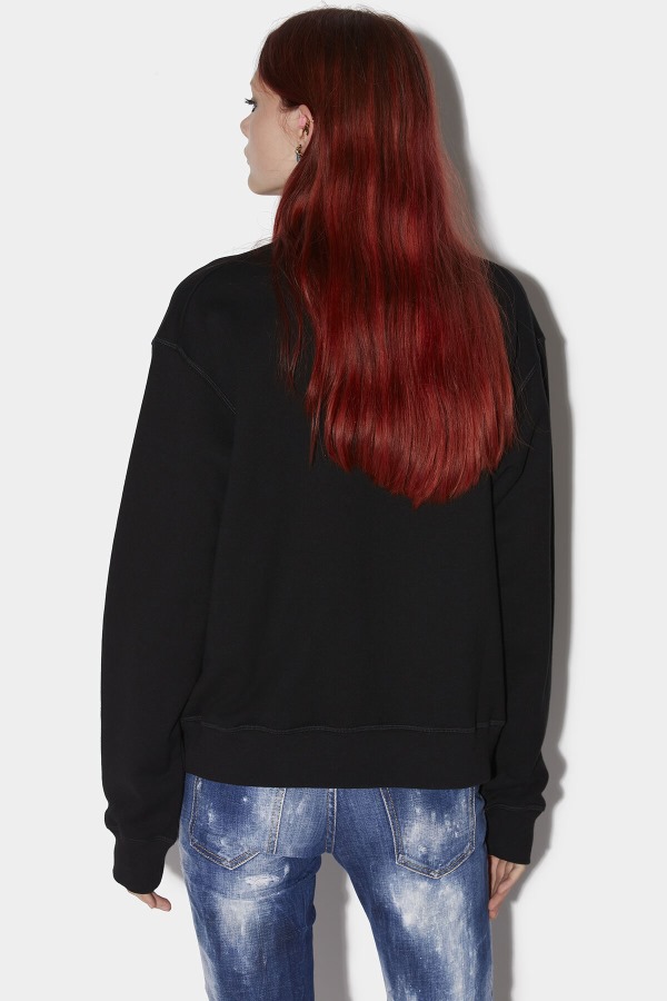 Be Icon Sweatshirt DARK FUXIA/BLACK