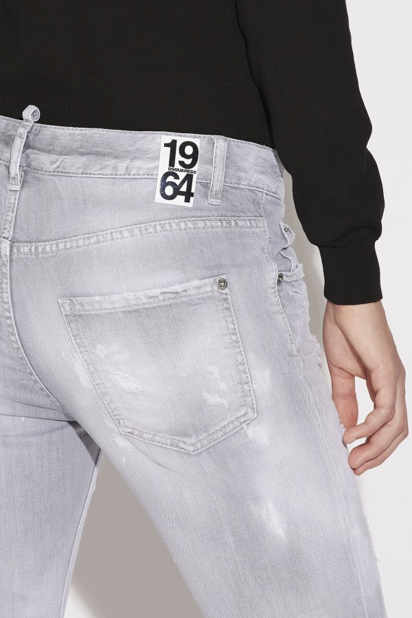 Piranha Grey Denim Wash Cool Girl Cropped Jeans