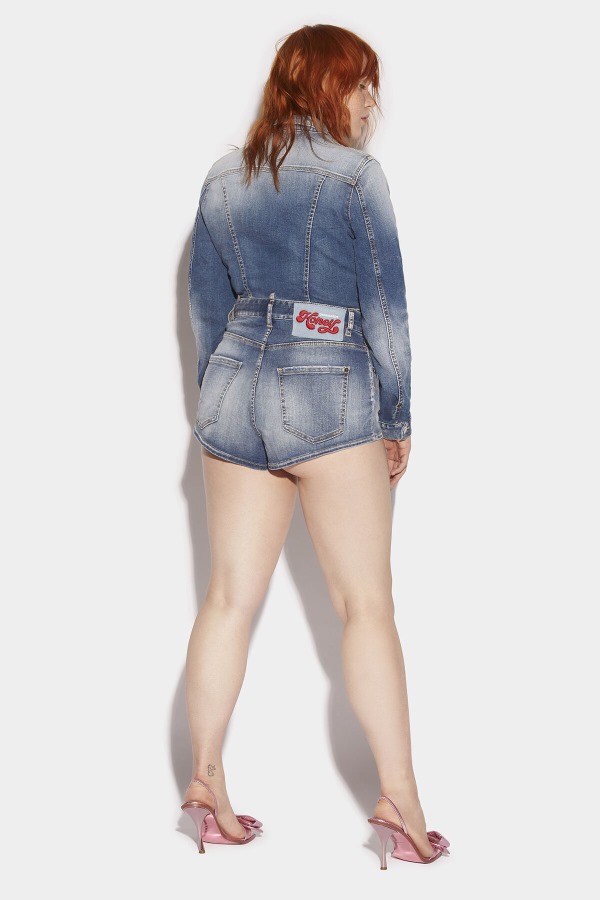 Honey High Waist Hot Pants D2 BLUE