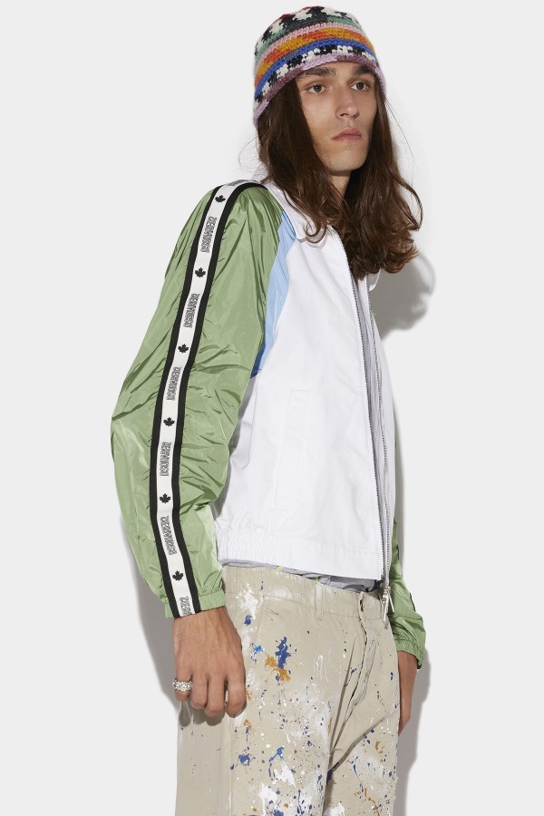 Sport Hybrid Tape Jacket WHITE/BEIGE