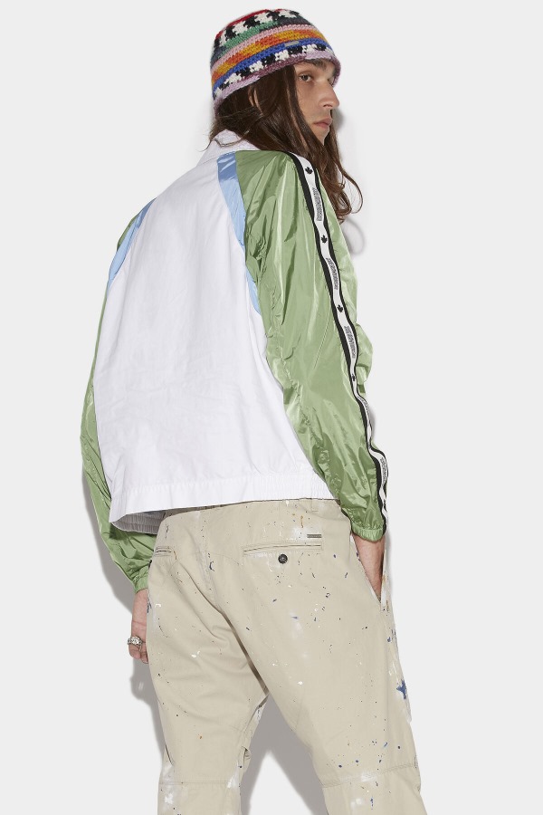 Sport Hybrid Tape Jacket WHITE/BEIGE