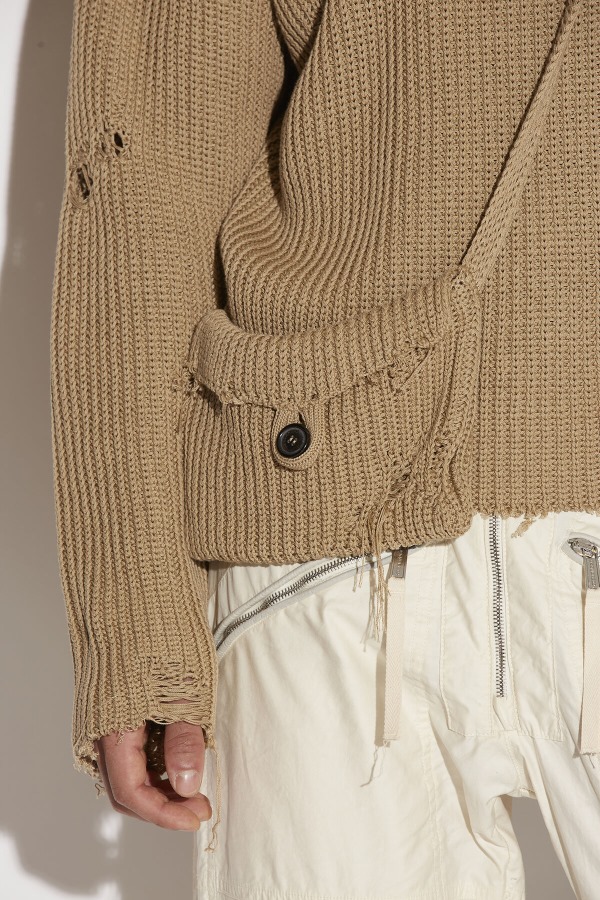 BEIGE Pocket Sweater
