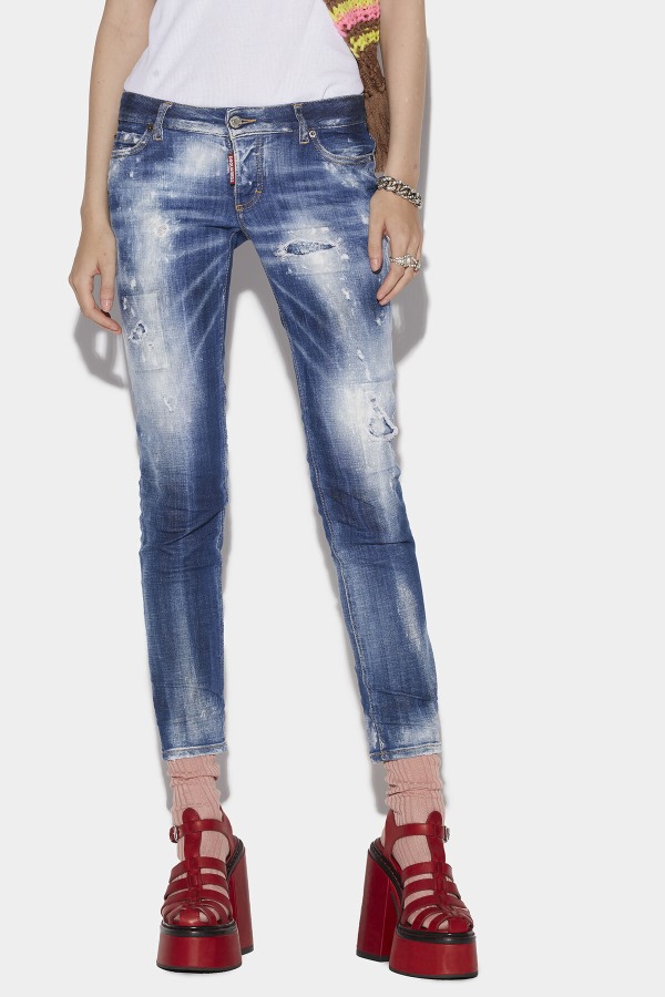 Dark Cloudy Bleach Wash Jennifer Jeans