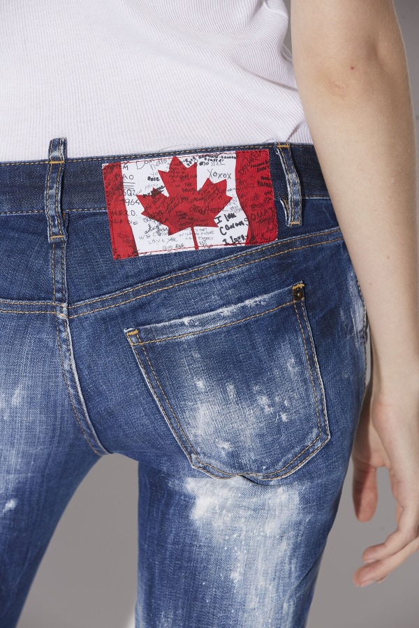 Dark Cloudy Bleach Wash Jennifer Jeans