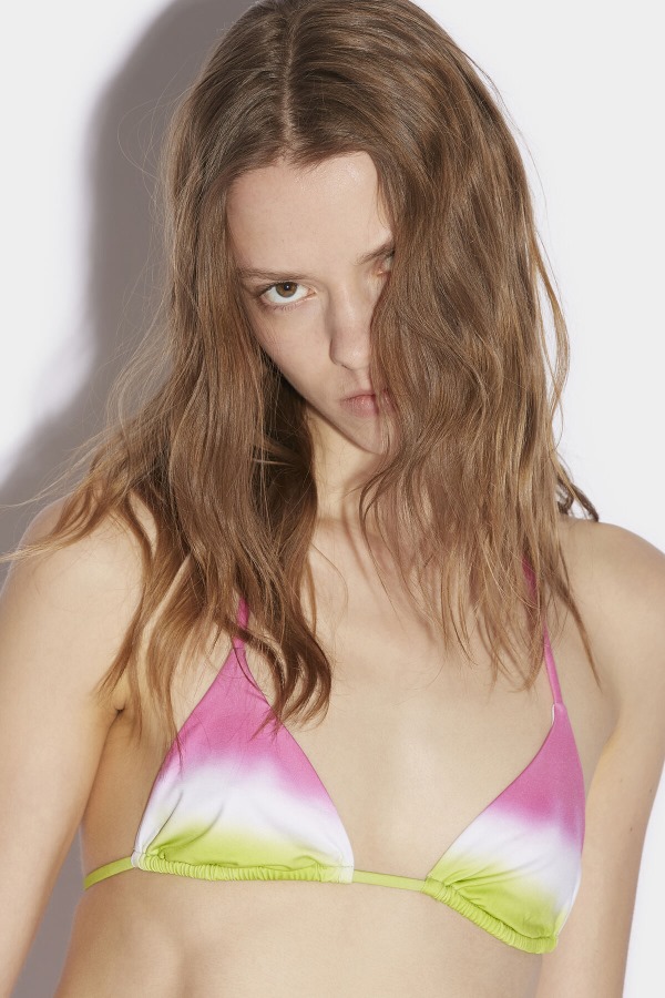 Tie Dye Triangle Bikini Top