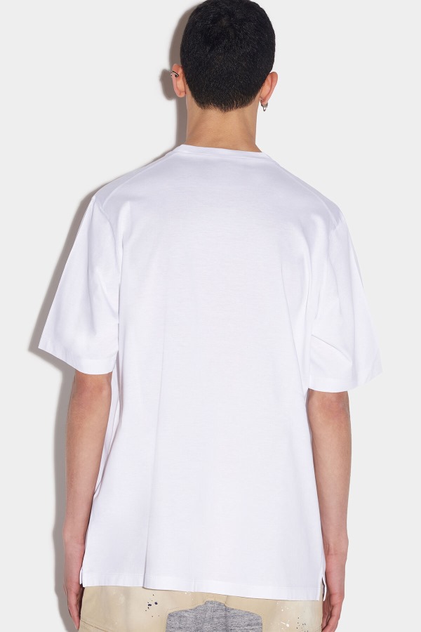 WHITE Dsquared2 Slouch T-Shirt