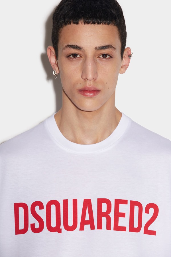 WHITE Dsquared2 Slouch T-Shirt