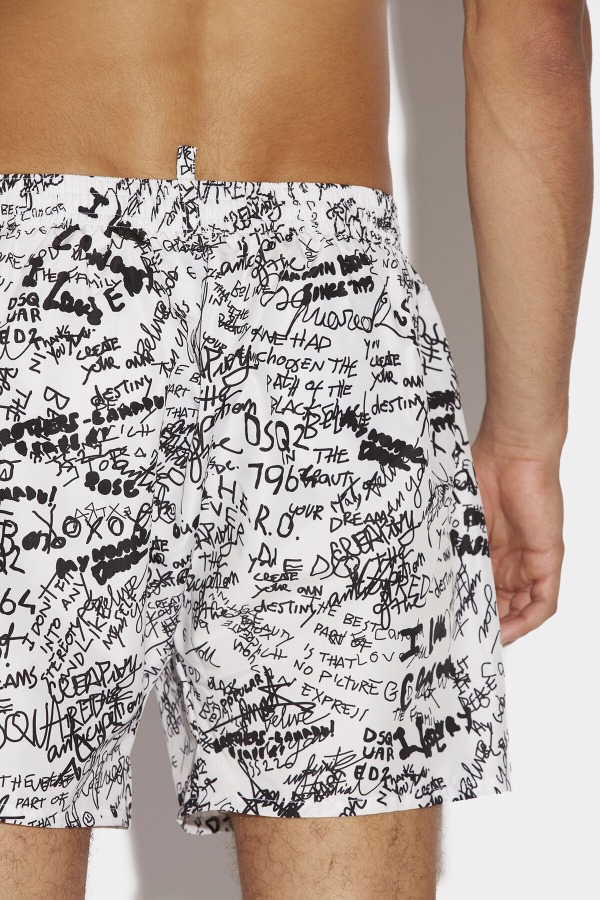 Scribbles Midi Swim Boxer
