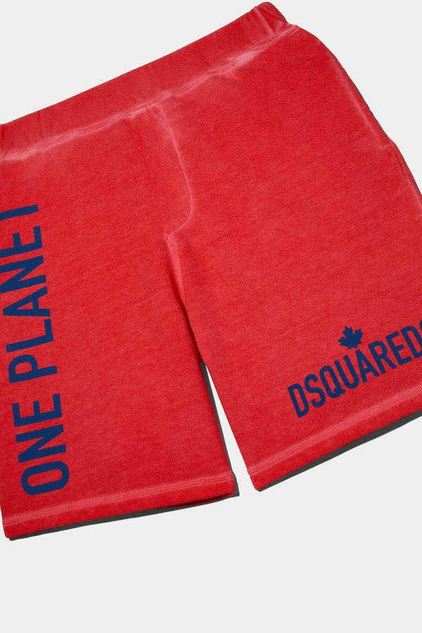 One Life Organic Cotton Shorts RED D2