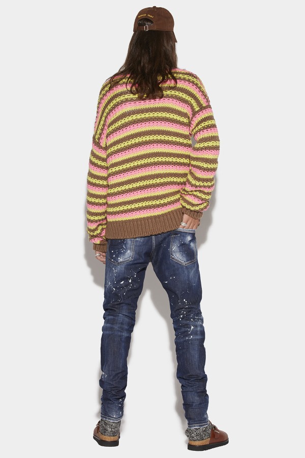 Mini Stripes Sweater D2 CAMEL