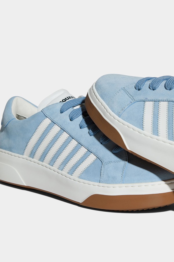LIGHT BLUE/BROWN Bumper Sneakers D2