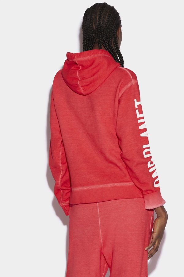 Smiley Organic Cotton Cool Fit Sweatshirt RED D2