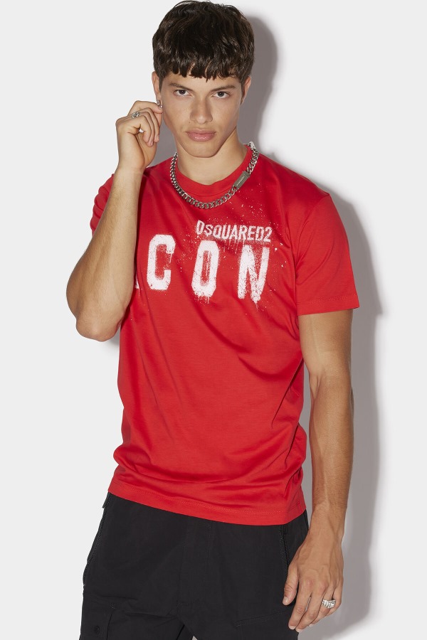 WHITE/FANTASY Icon Spray Cool T-Shirt