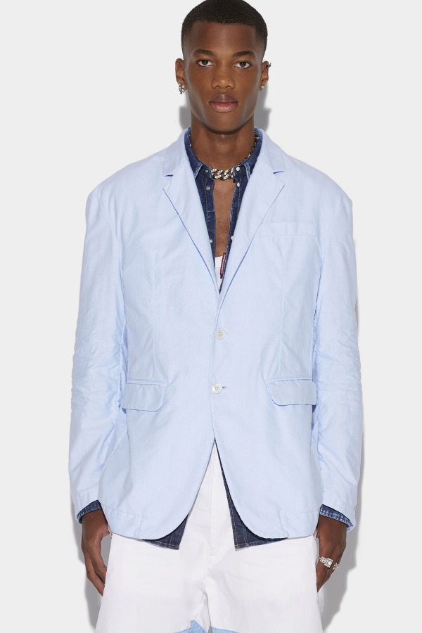 Super Relax Blazer WHITE/LIGHT BLUE
