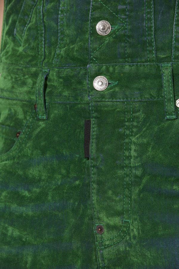 GREEN/MILITARY GREEN Loose Dungarees