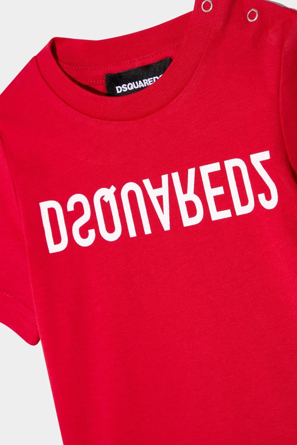D2Kids T-Shirt WHITE/TANGO RED