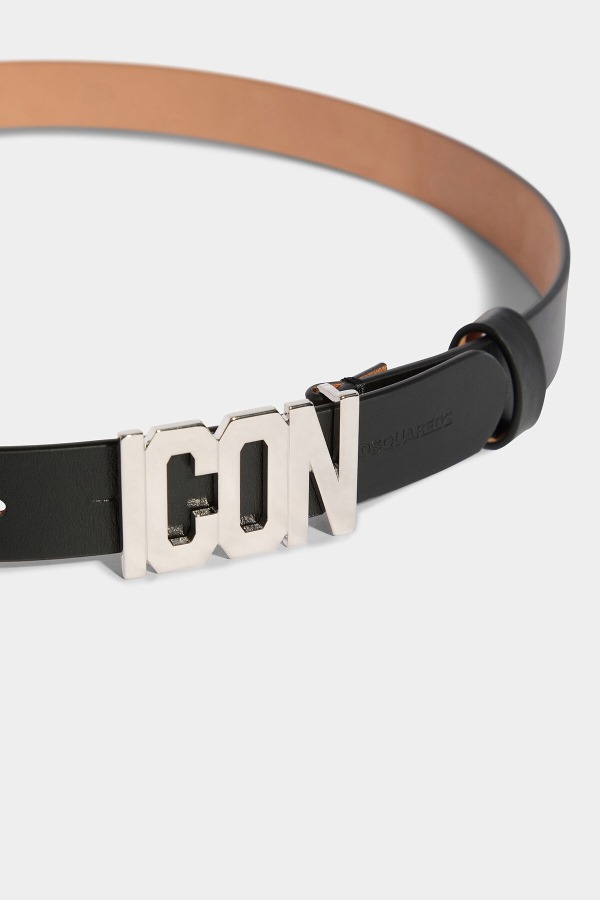 Be Icon Plaque Belt BLACK/BLACK