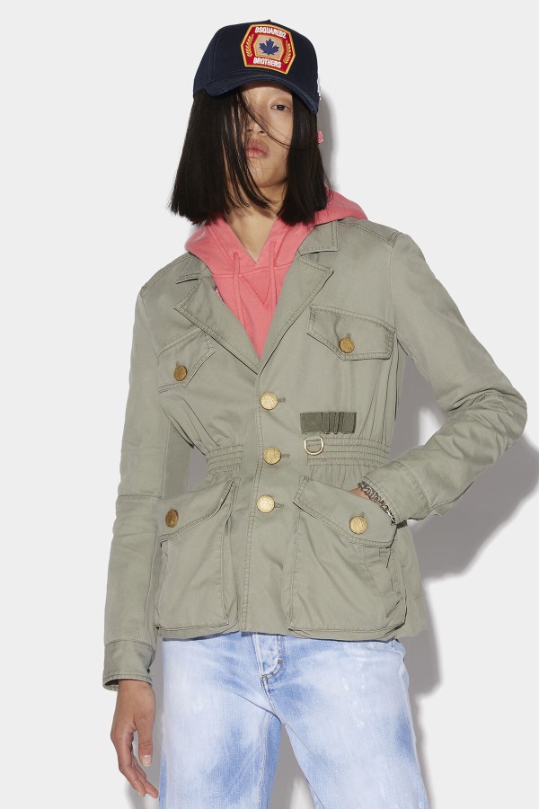Military Belted Jacket