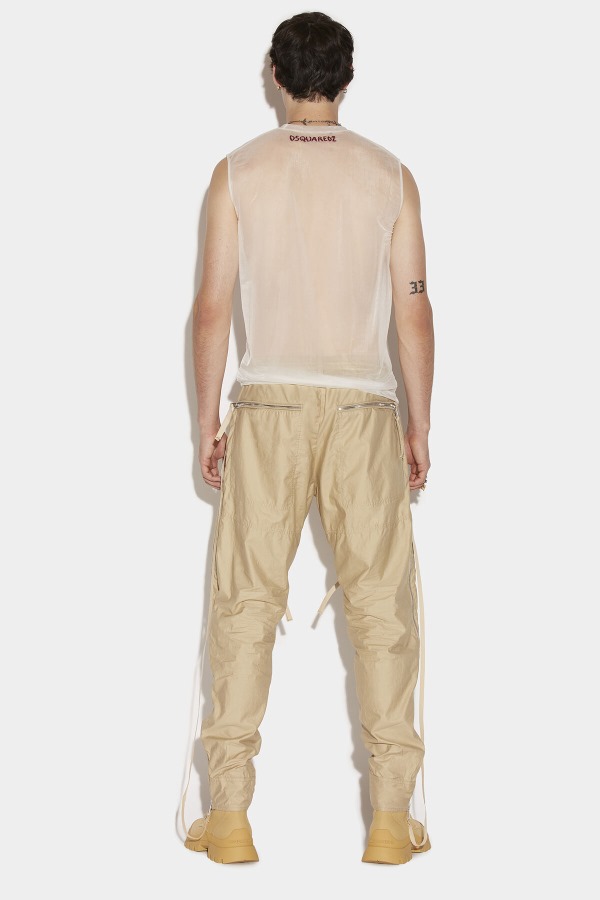 IVORY/SAFARI Parachute Trousers D2