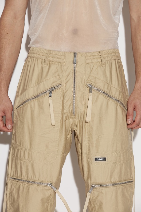 IVORY/SAFARI Parachute Trousers D2