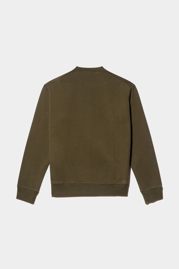 WHITE/MILITARY GREEN Ceresio 9 Cool Sweater