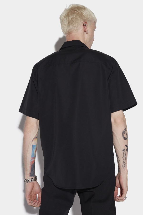 WHITE/BLACK Ceresio 9 Bowling Shirt