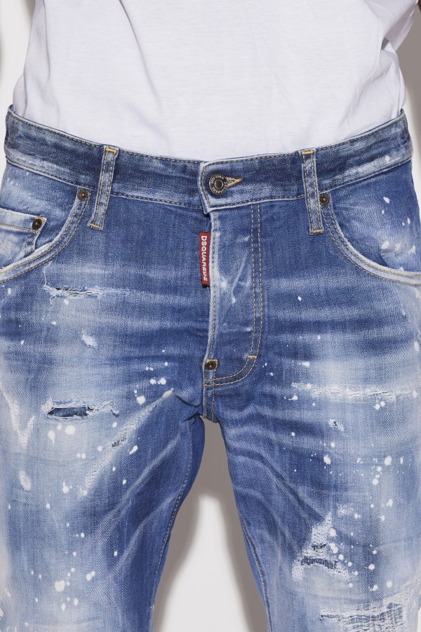 Medium Spotty Wash Skater Jeans
