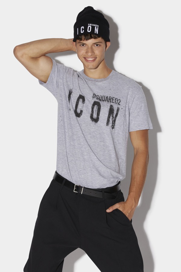 Icon Spray T-Shirt GREY D2