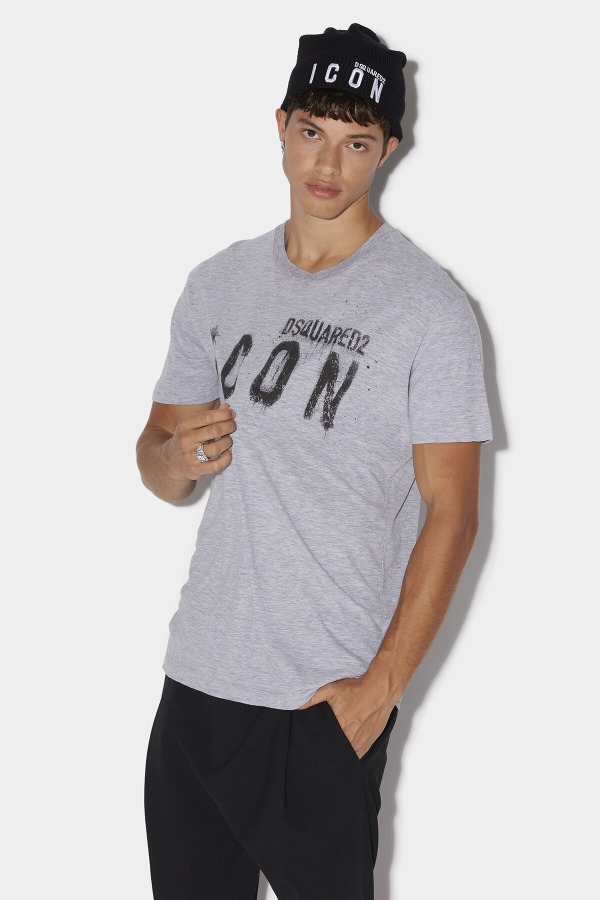 Icon Spray T-Shirt GREY D2