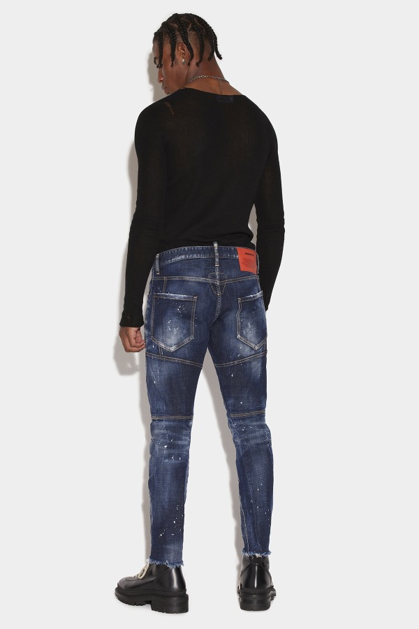 Dark Milky Way Wash Tidy Biker Jeans