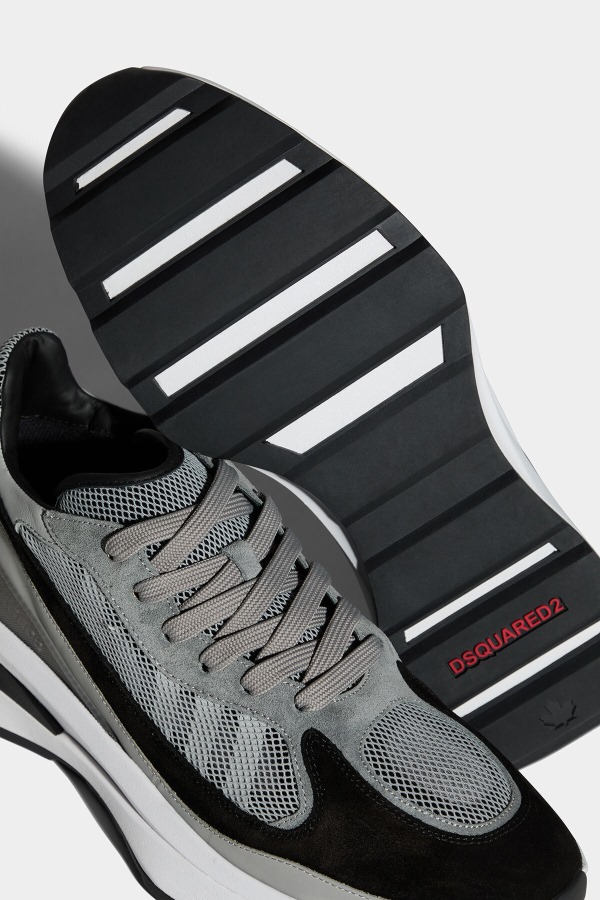 GREY/BLUE Slash Sneakers