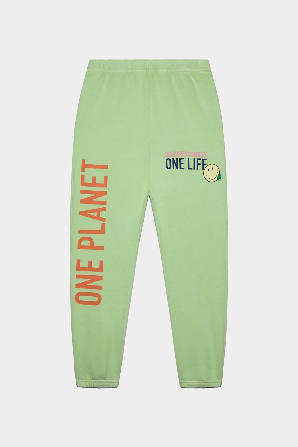 Smiley Organic Cotton Joggers D2 GREEN