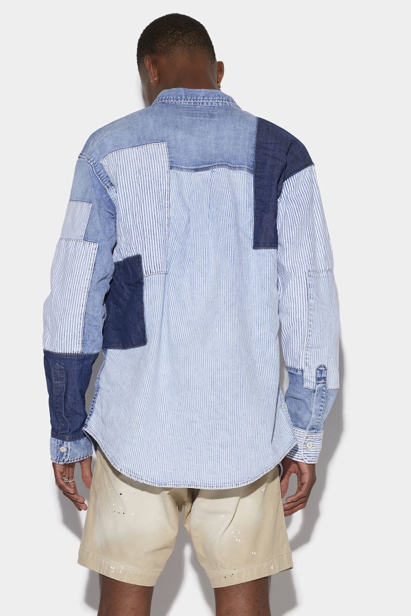 Patchwork Western Shirt