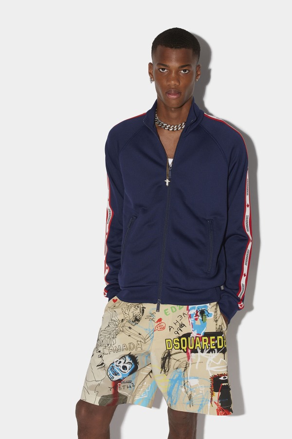 Sport Tape Zipped Sweatshirt
