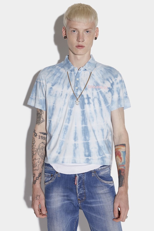 Tie Dye Waves Polo
